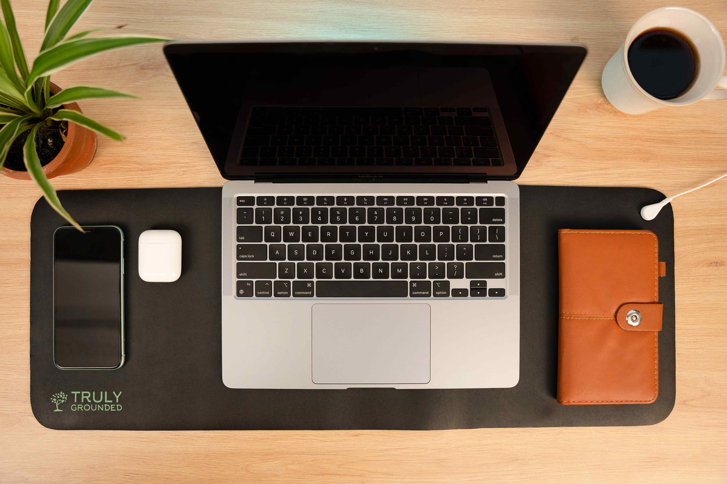 UK grounding mat with cord for desk or home use