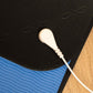 Grounding yoga mat educational setup graphic